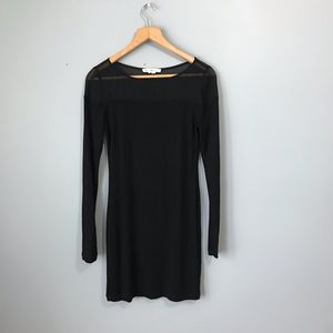 BCBGeneration dress with sheer neck/ shoulder